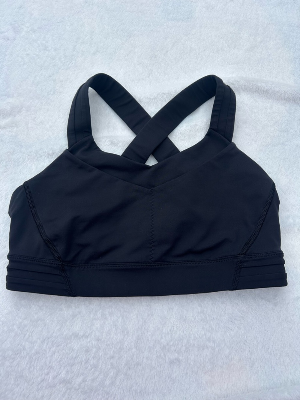 lululemon athletica Black Crossback Sports Bra